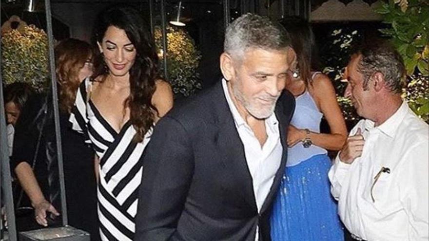 Los Clooney, de cena romántica en el Lago de Como