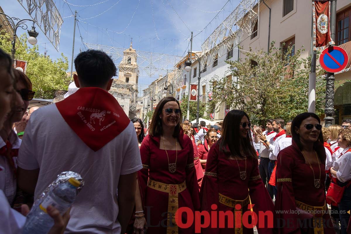 Moros y Cristianos en la mañana del dos de mayo en Caravaca