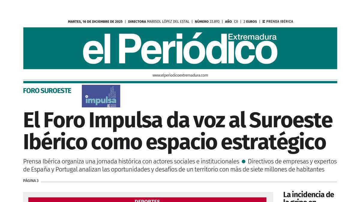 Consulta la portada correspondiente al día 16 de diciembre de 2025