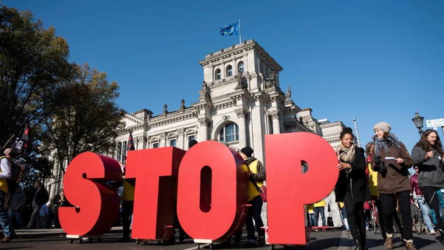 Manifestación en Berlín contra el TTIP