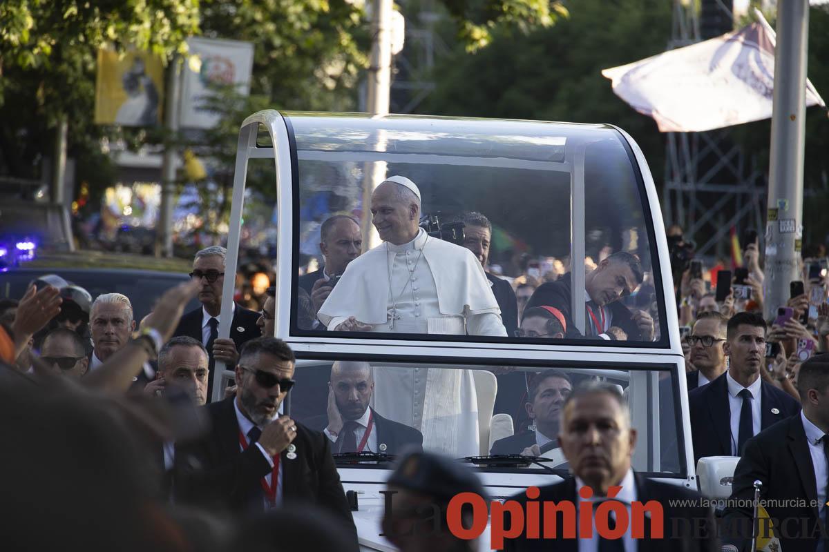 Murcianos presentes en la visita del Papa León XIV