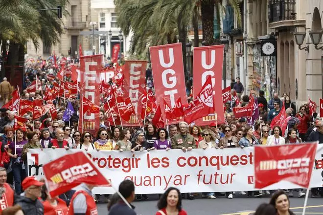 Manifestación del 1 de mayo en València