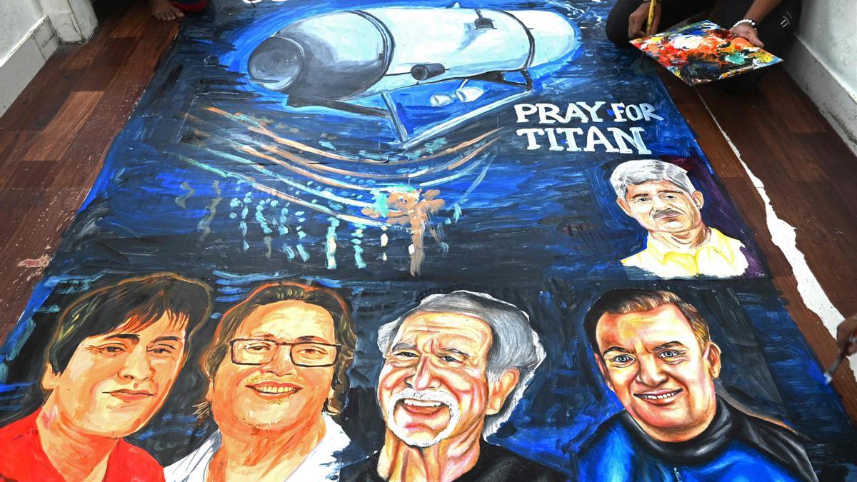 Mural en memoria de los fallecidos en el Titan