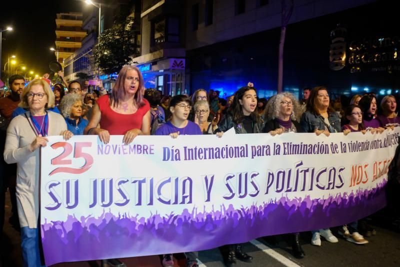 Manifestación contra la violencia machista