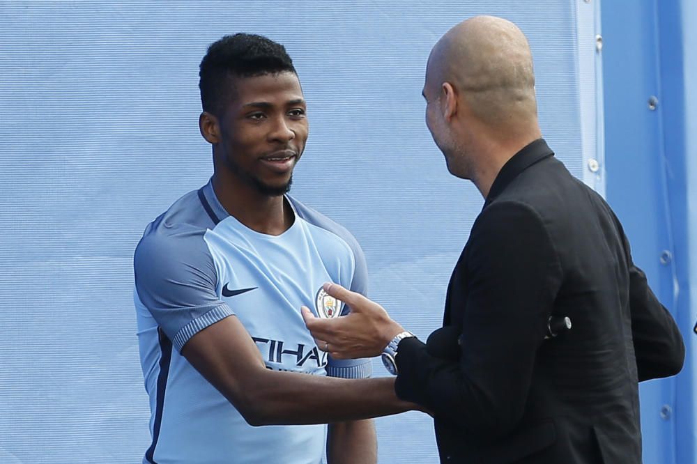 Presentació de Pep Guardiola com a entrenador del Manchester City