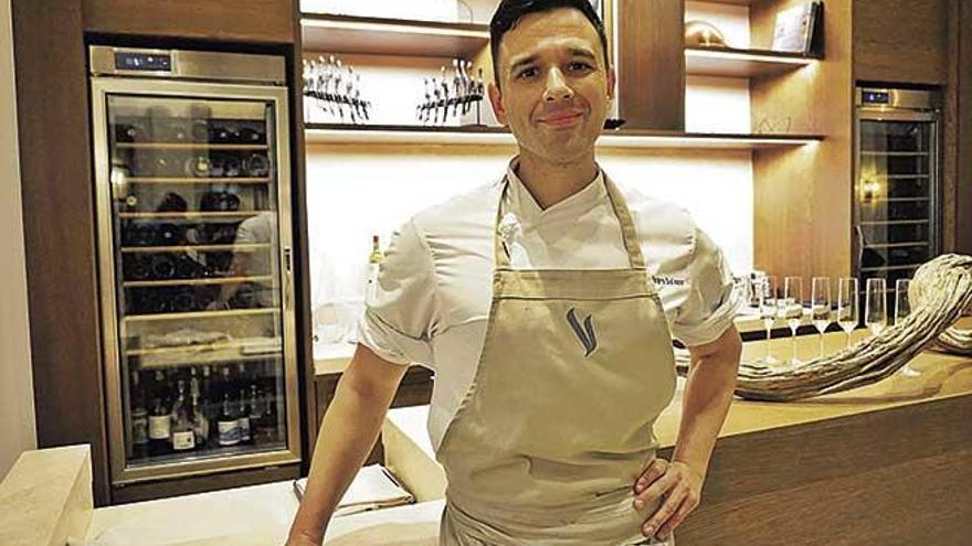 El distinguido chef Álvaro Salazar (Jaén, 1985), que en marzo inauguró su nuevo restaurante en Canyamel, Voro.