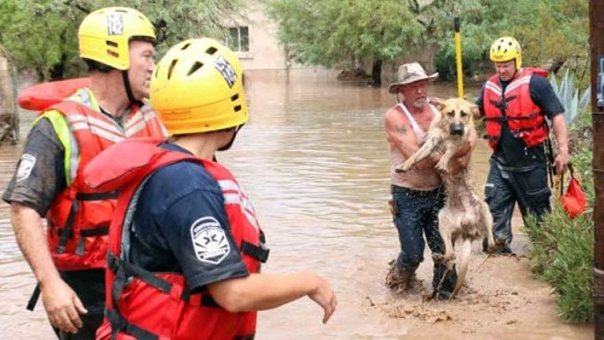 Caos en Arizona a consecuencia de las inundaciones