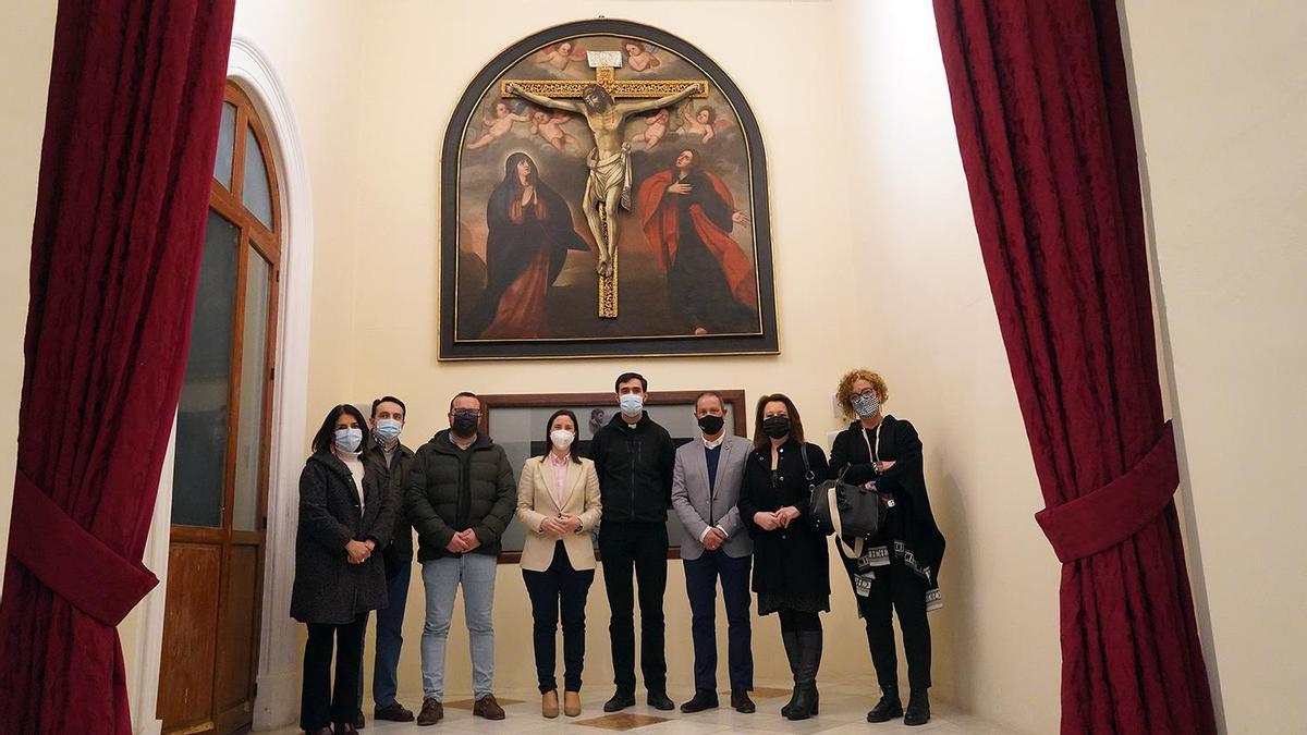 Imagen de archivo de 'El Cristo de la tabla', tras su restauración en marzo de 2022.