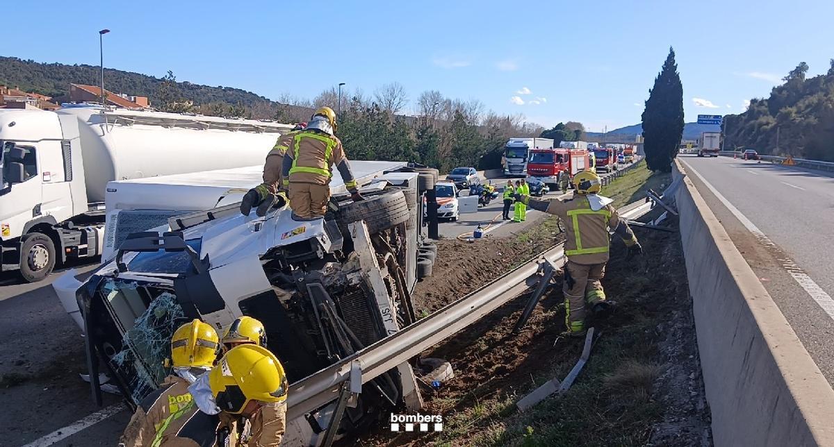 L'accident de trànsit a l'AP-7.