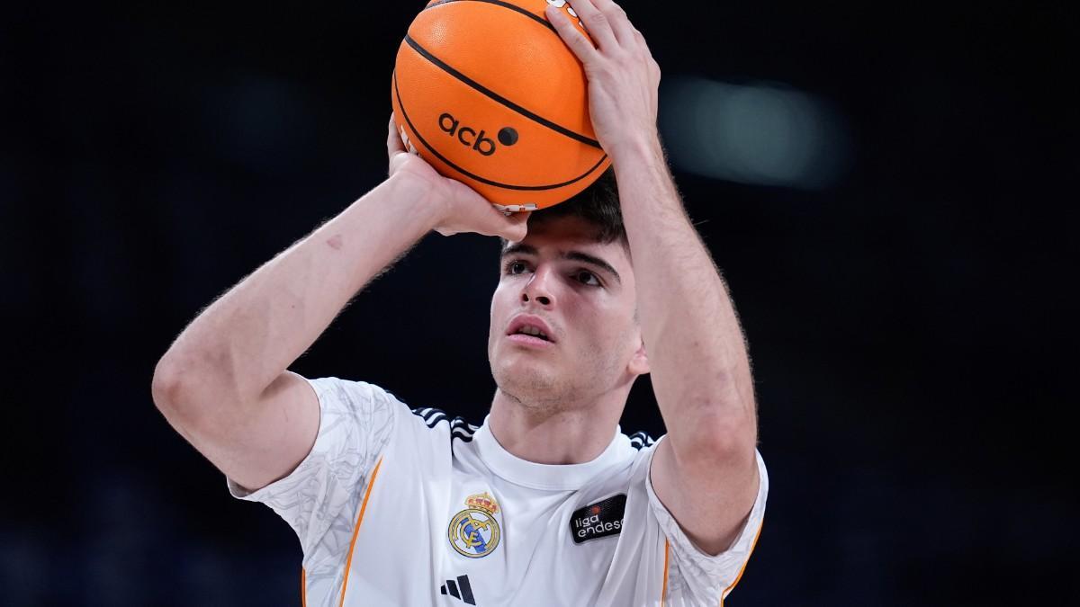 Hugo González, en su etapa con el Real Madrid