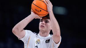 Hugo González, en su etapa con el Real Madrid