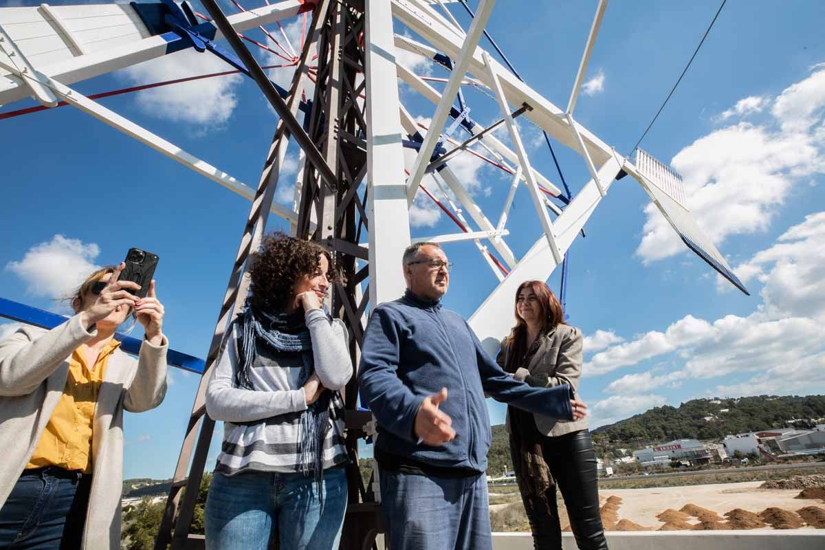 El molino de Ca n’Espanyol luce totalmente renovado en Ibiza