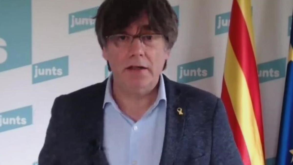 03 01 2021 El expresidente de la Generalitat y lider de Junts  Carles Puigdemont  POLITICA