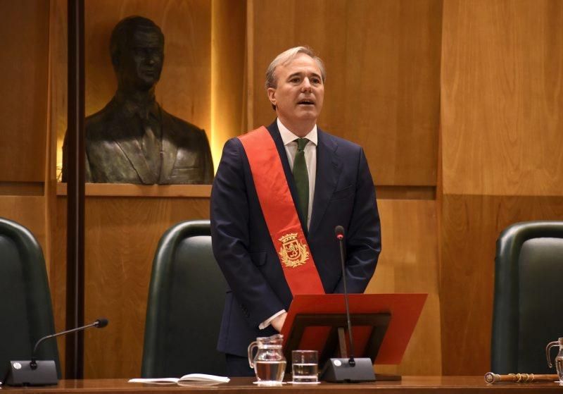 Toma de posesión de Jorge Azcón como alcalde de Zaragoza