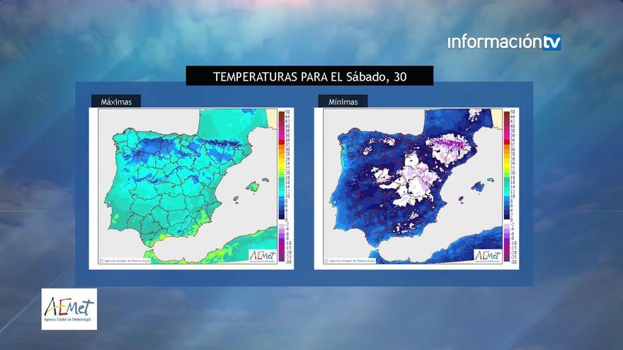 El tiempo en Alicante: noches gélidas y algunas heladas en el interior para despedir el año