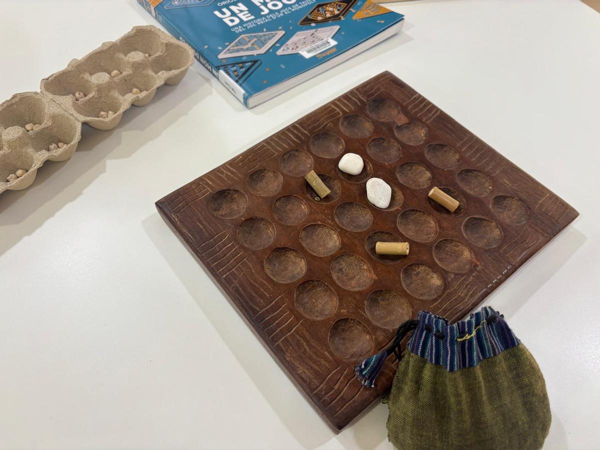Un dels jocs tradicionals descoberts durant el taller