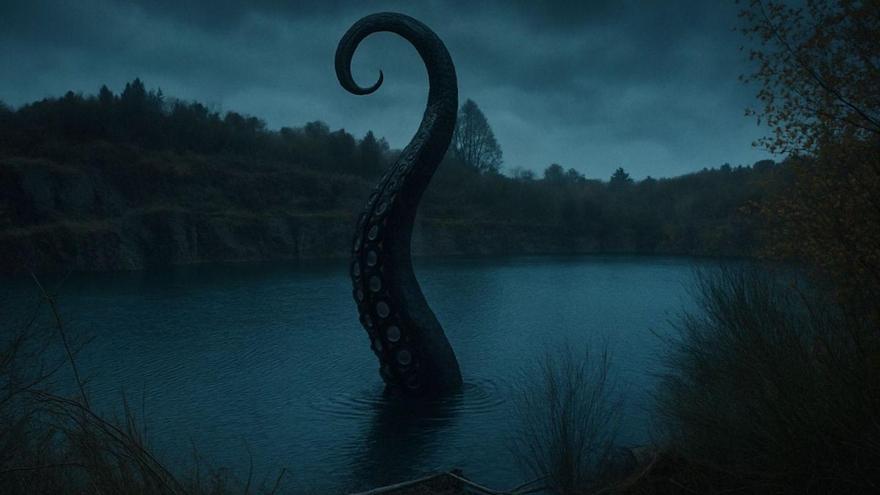 Montaxe sobre unha imaxe da canteira de Ventoxo.