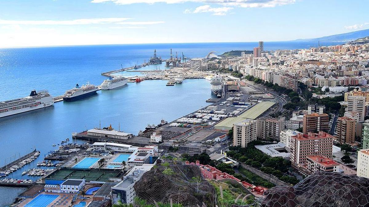 Panorámica de Santa Cruz de Tenerife.