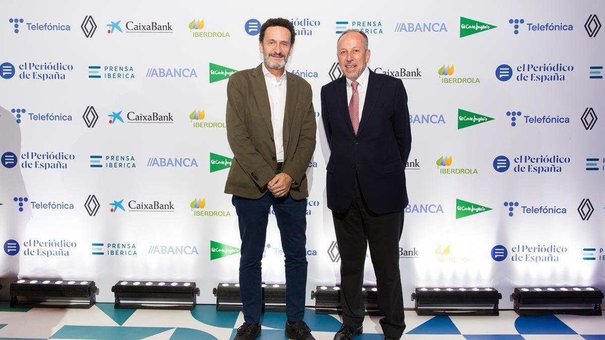 Edumundo Bal, portavoz adjunto de Ciudadanos, y Joan Serra, subdirector general de Contenidos de Prensa Ibérica.