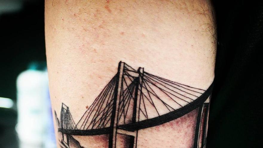 El Puente de Rande sobre la Ría de Vigo. // Nortes (Tatuajes Costa Oeste)