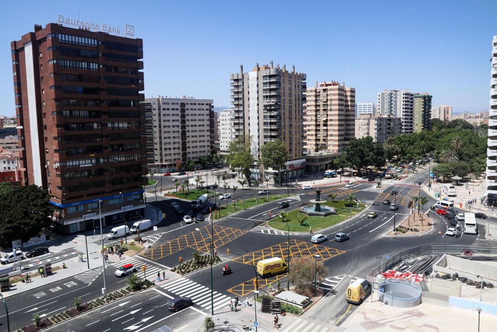 La avenida de Andalucía queda libre de las obras del metro de Málaga tras diez años.