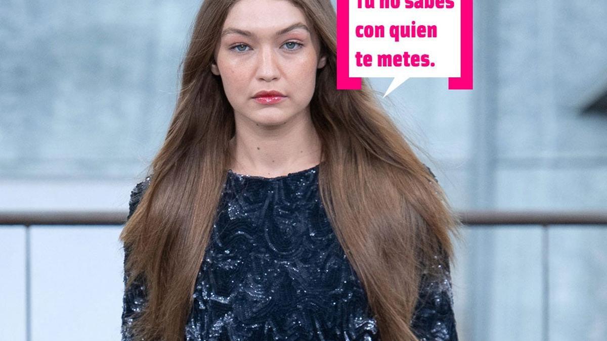 Por Chanel ¡MA-TO! Una espontánea se cuela en la pasarela y Gigi Hadid la echa