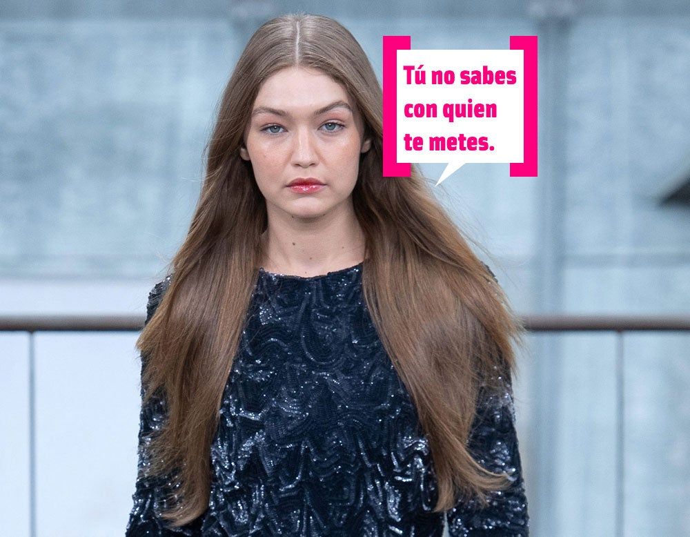 Gigi Hadid en el desfile de Chanel