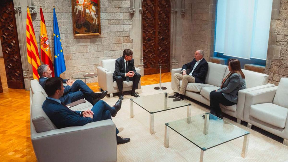 Salvador Illa recibe a Markus Haupt, de Seat