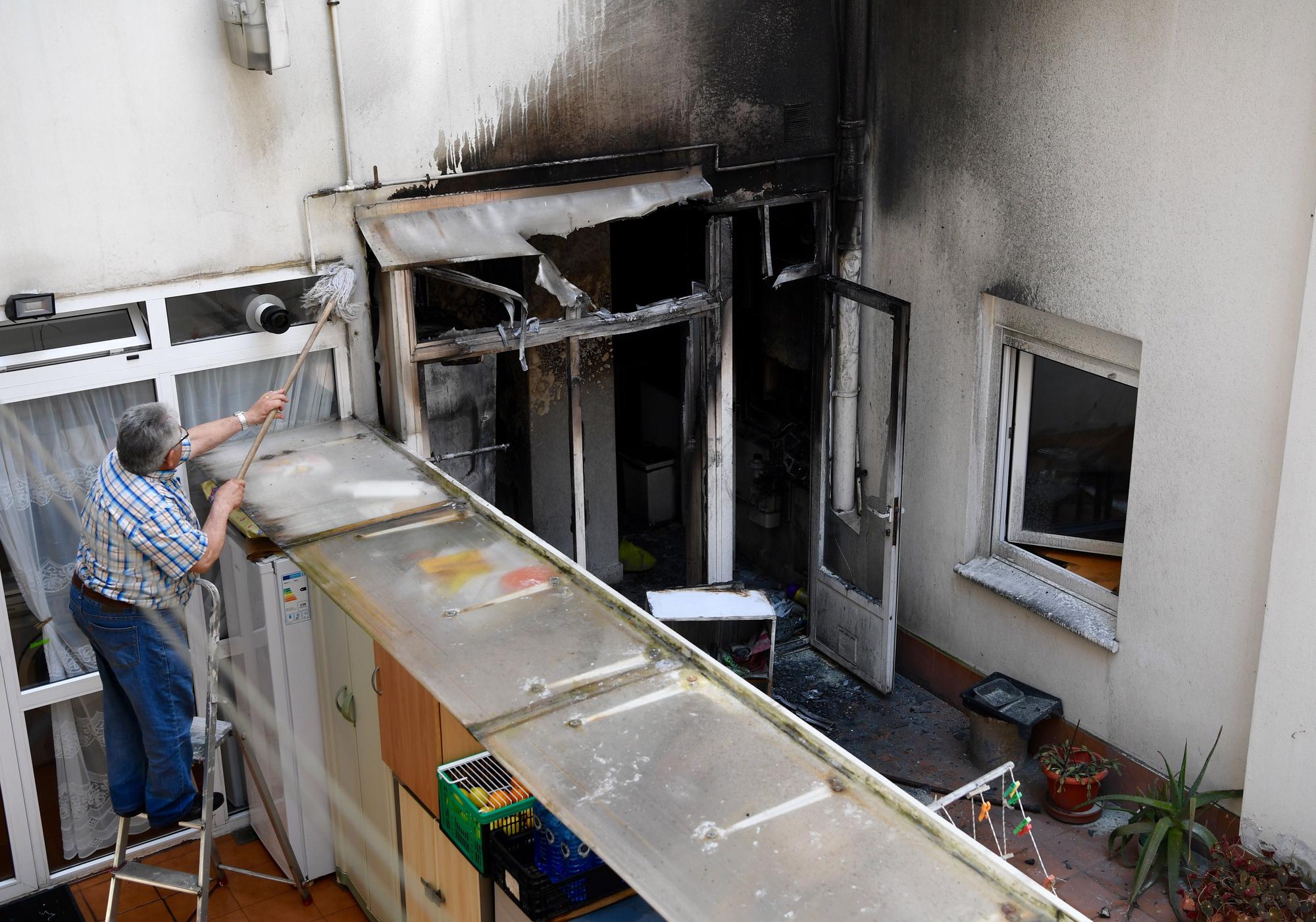 Desalojado un edificio en la Avenida da Concordia por un incendio