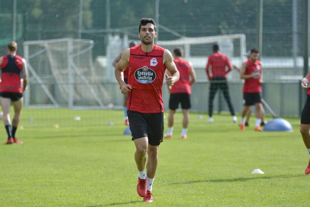 El equipo comienza la semana con tratamiento de fisioterapia para Diego Rolan, mientras que Borja Valle y Guilherme dos Santos completaron una parte del entrenamiento con el grupo y otra en solitario.