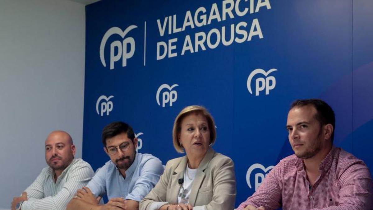 Conferencia de prensa del PP de Vilagarcía.