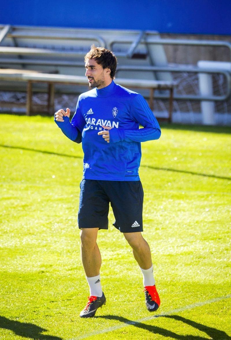 Sesión de entrenamiento del Real Zaragoza