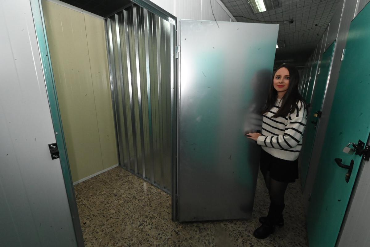 Trasteros que la compañía Trastea alquila en su local de Castelló, una opción que cada vez tiene más tirón en la provincia.