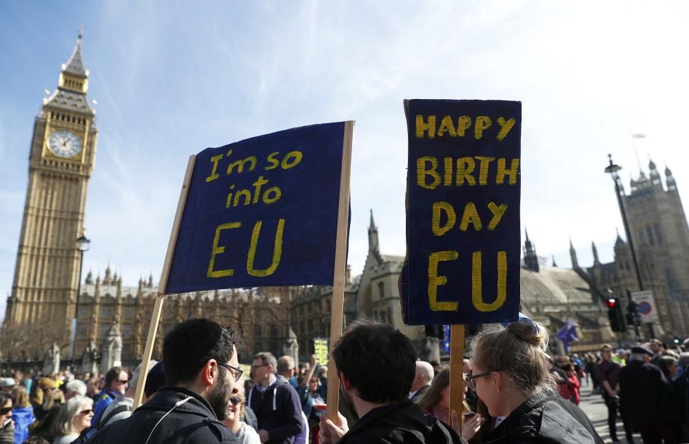 Manifestación en Londres contra el ''Brexit''