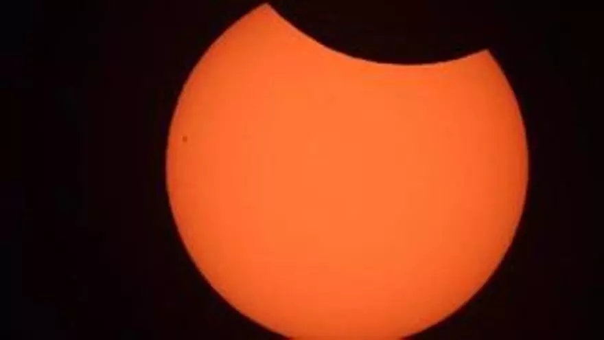 El eclipse solar visto desde Ibiza