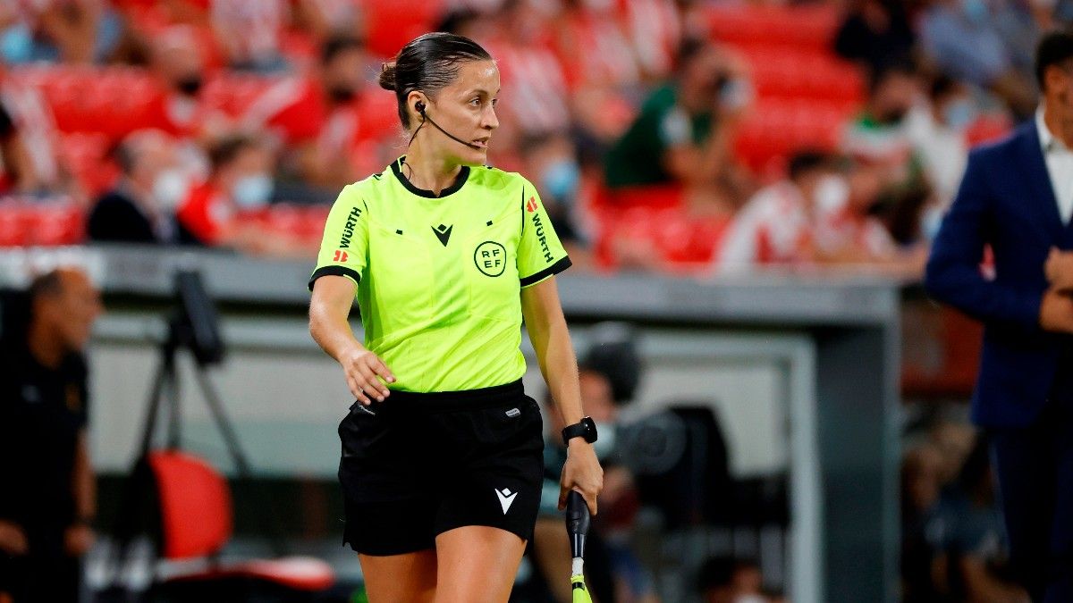 Guadalupe Porras Ayuso, en un partido de LaLiga esta temporada