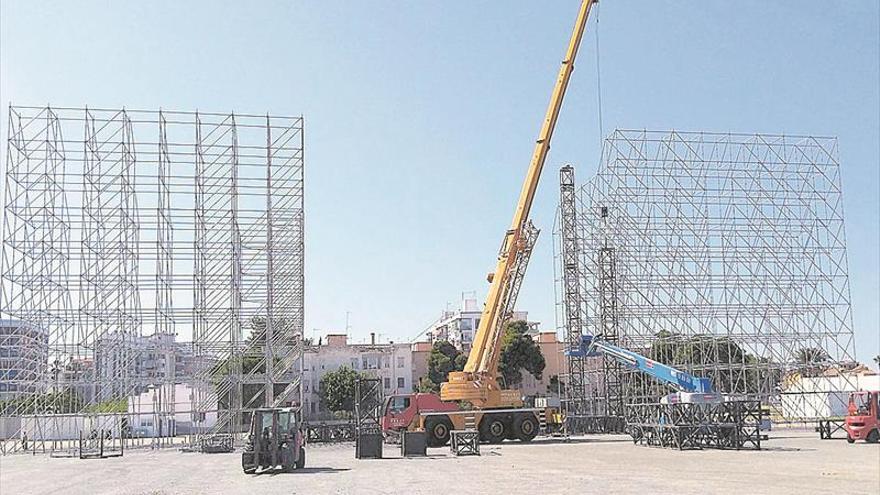 Arenal Sound inicia el montaje de los escenarios a un mes del festival