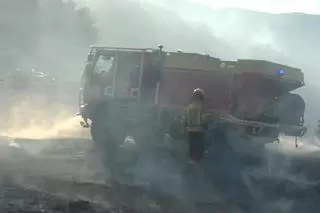 Els Agents Rurals tenen identificada l'àrea d'inici de l'incendi de Portbou que apunta a l'activitat humana