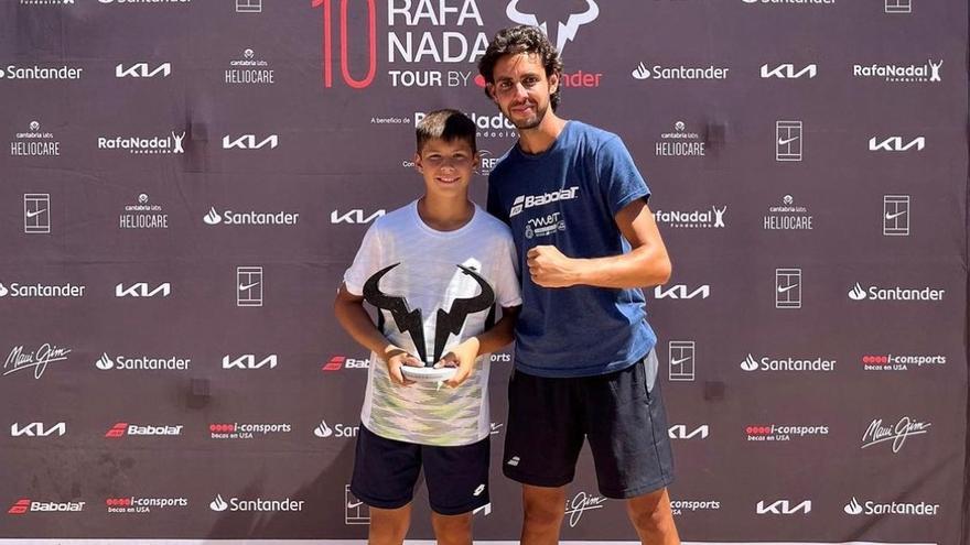 Jaime Alcaraz, hermano menor de Carlos, gana en Madrid el sub-12 del Rafa Nadal Tour