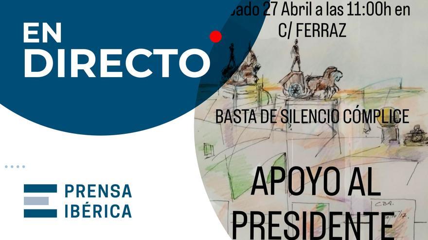 DIRECTO | Manifestación en apoyo a Pedro Sánchez