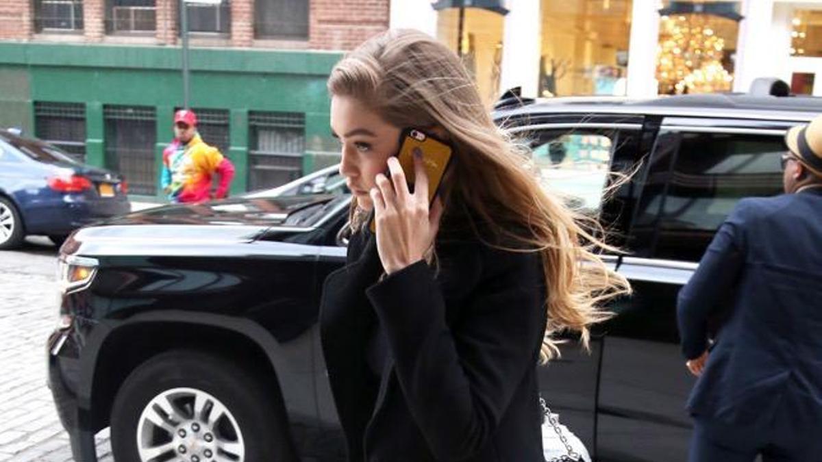 Gigi Hadid con look deportivo en Nueva York