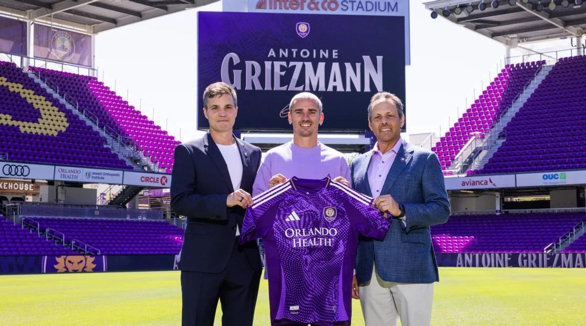Griezmann, con la camiseta del Orlando City.