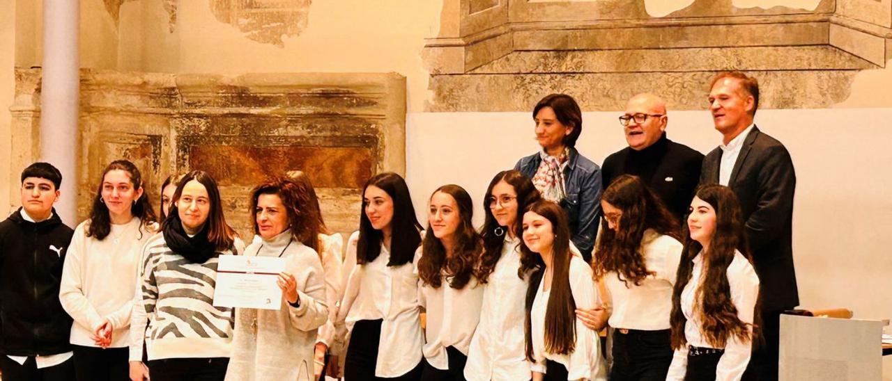 El equipo ganador de la fase provincial de Secundaria, formado por alumnos del IES Maestro Haedo. | Cedida