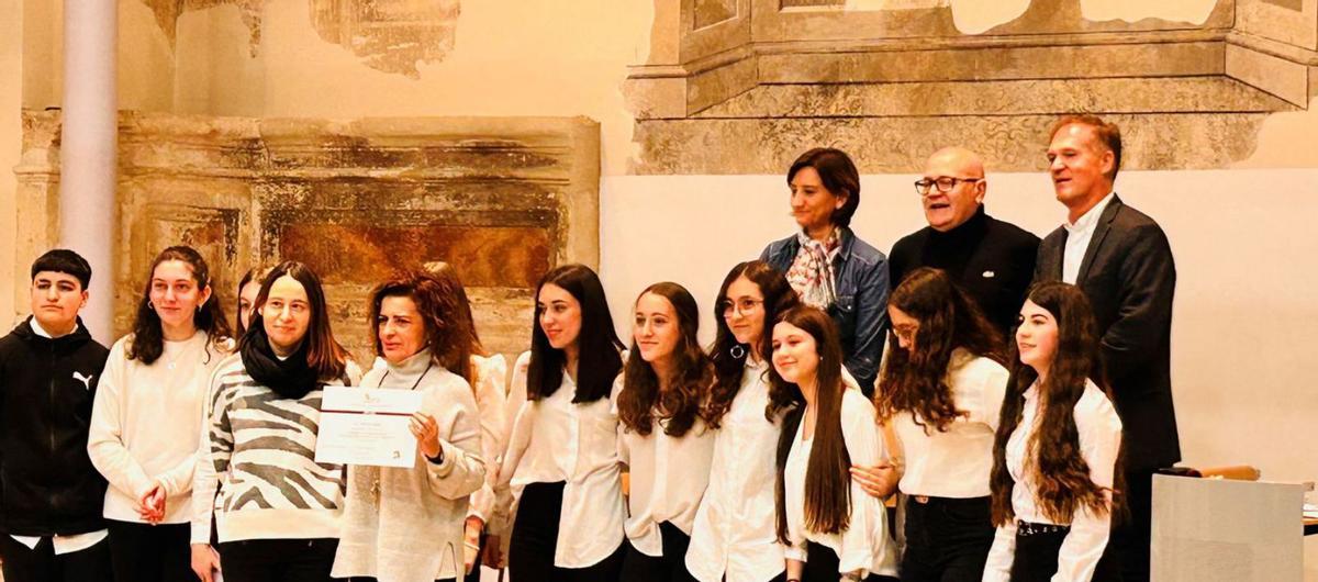 El equipo ganador de la fase provincial de Secundaria, formado por alumnos del IES Maestro Haedo. | Cedida