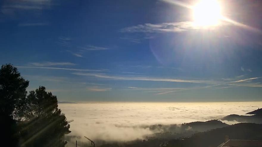 Der Süden und Südwesten von Mallorca versinken im Nebel