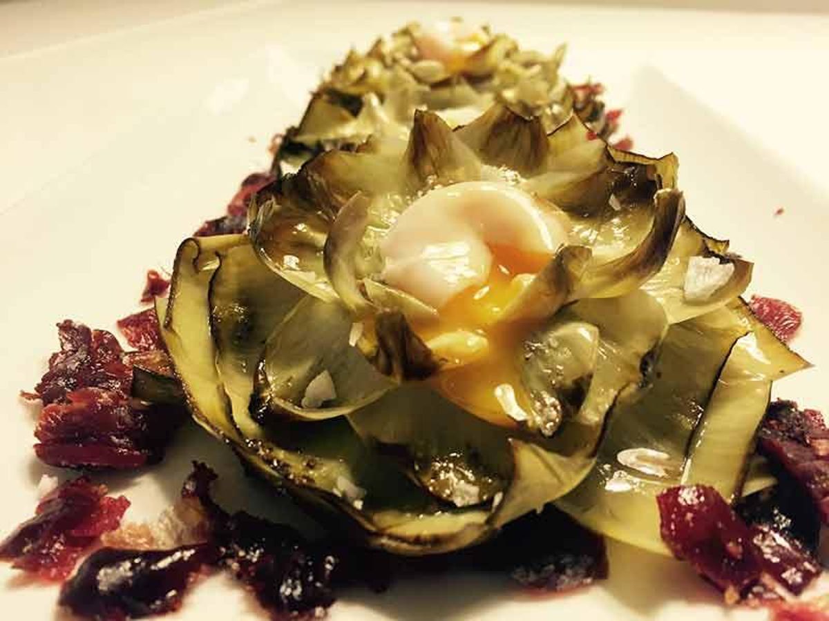 Alcachofa confitada de Casa Ernesto