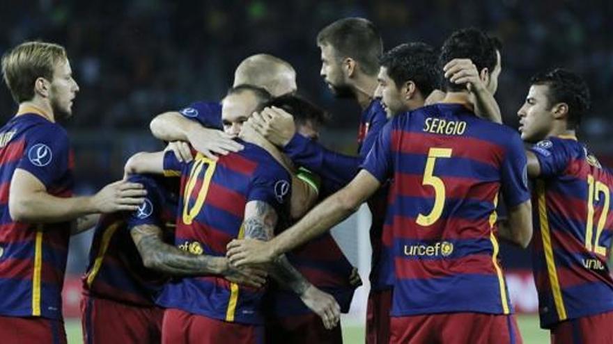 El Barça guanya la Supercopa d'Europa contra el Sevilla