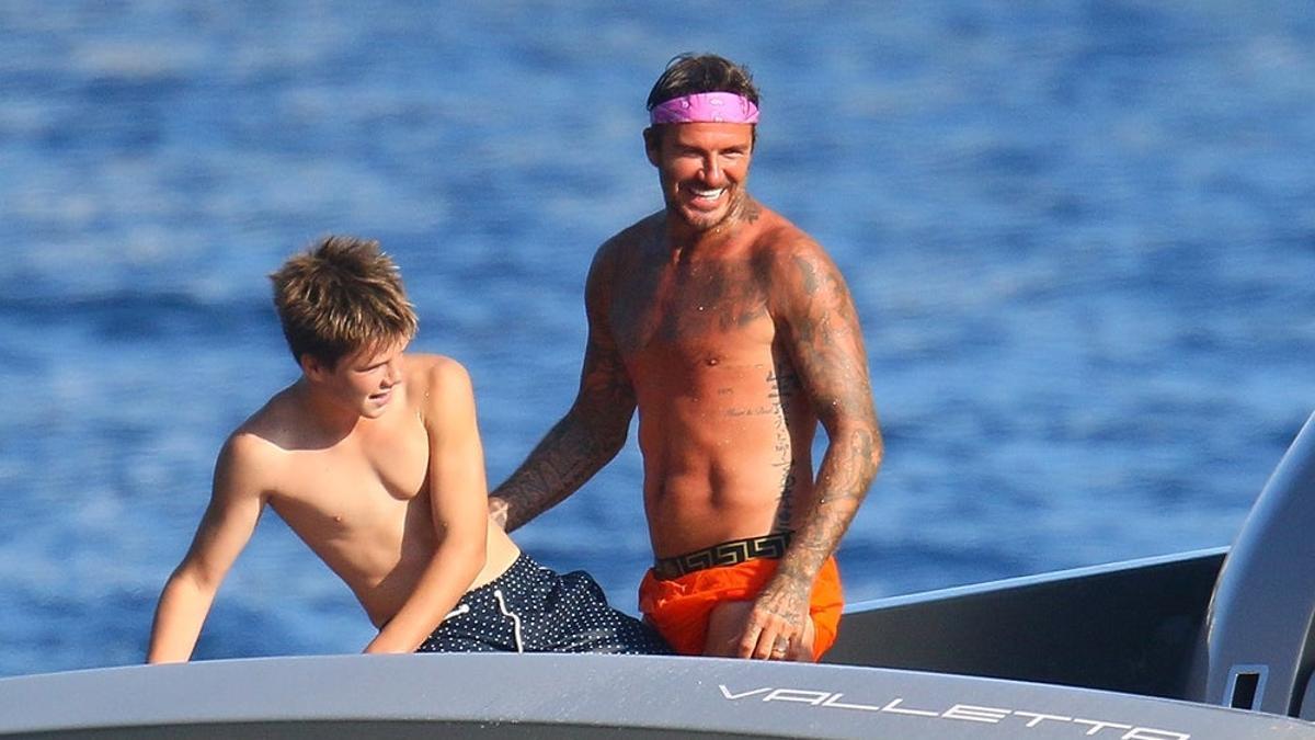 Cruz y David Beckham