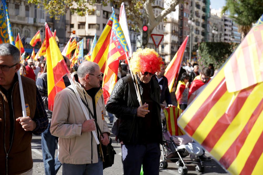 Manifiestación en València contra los 'països catalans'