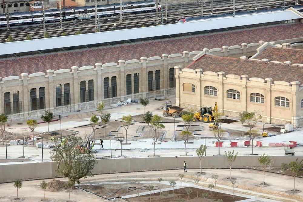 Estado actual de las obras del Parque Central